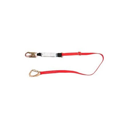 Msa Safety FP5K 6' Single Leg, TieBack Lanyard, 10107207 10107207